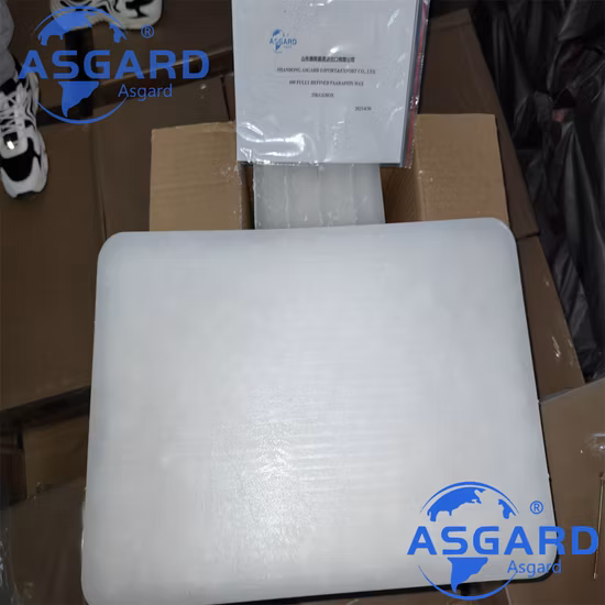공장 가격 고체 Kunlun 브랜드 완전히 정제된 58/60 /반 정제/조 파라핀 왁스 산업 등급/양초용 식품 등급